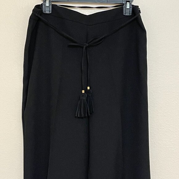 Talbots Hollywood Black High Waist Straight Leg Office Pants Trousers Size 10 - Picture 3 of 14